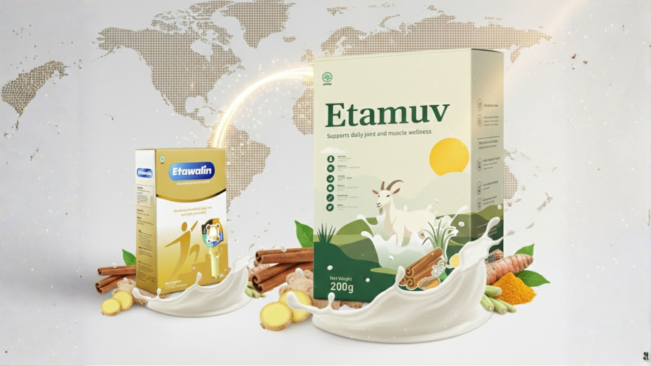 Dari Indonesia ke Dunia: Bagaimana ETAMUV Membawa Susu Kambing Herbal ke Pasar Global